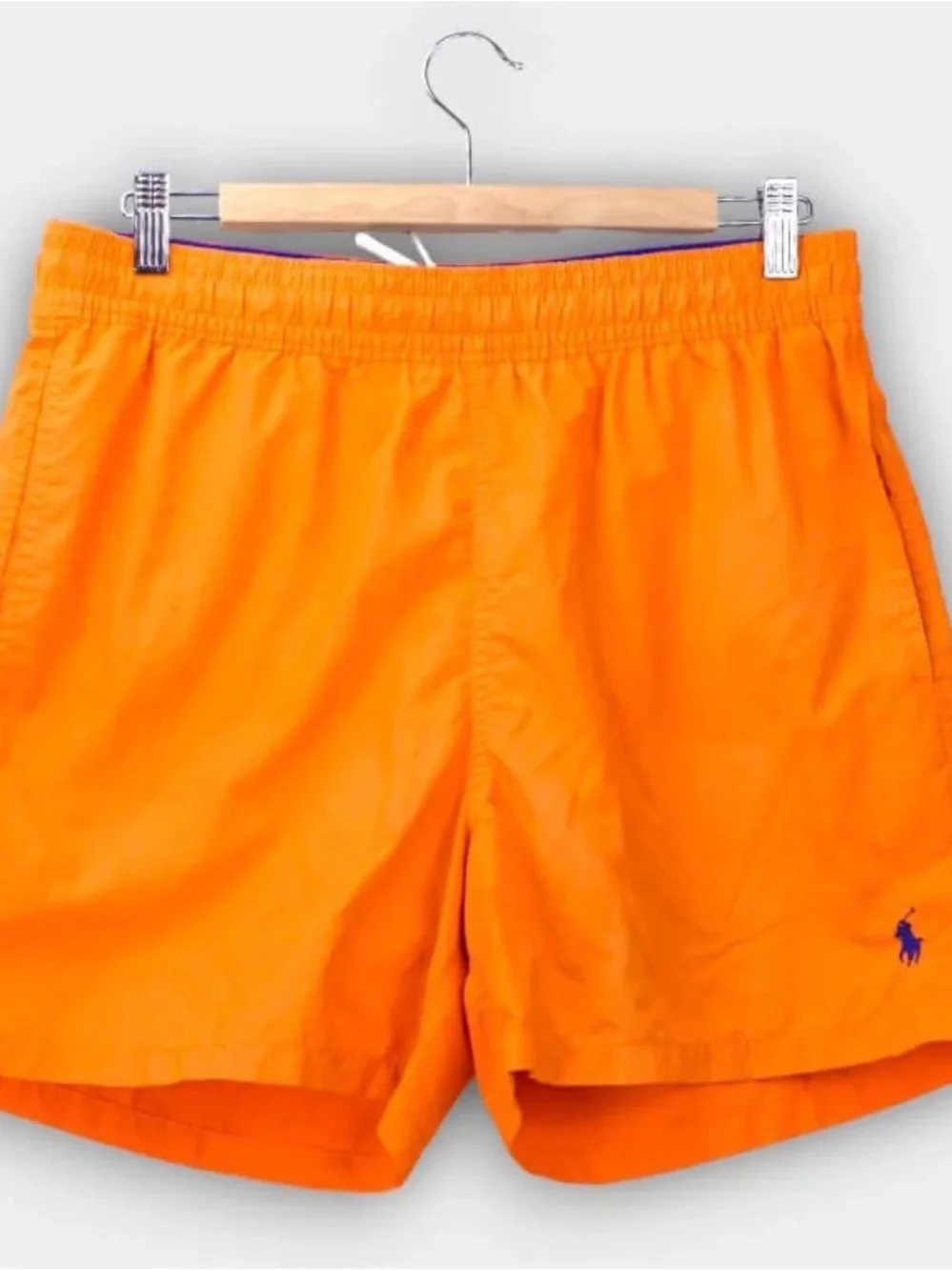 Polo by Ralph Lauren Bright Orange Athletic Drawstring Shorts